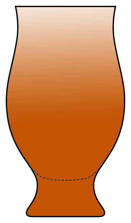 Silhouette Amber Water Goblet by Bryce-1