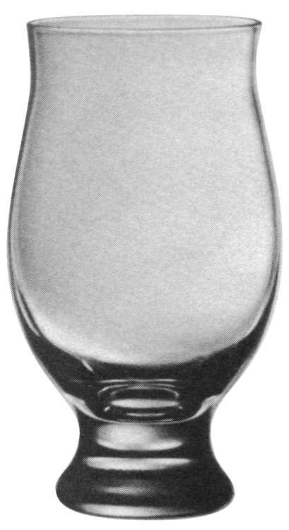 Silhouette Brown Water Goblet by Bryce-1