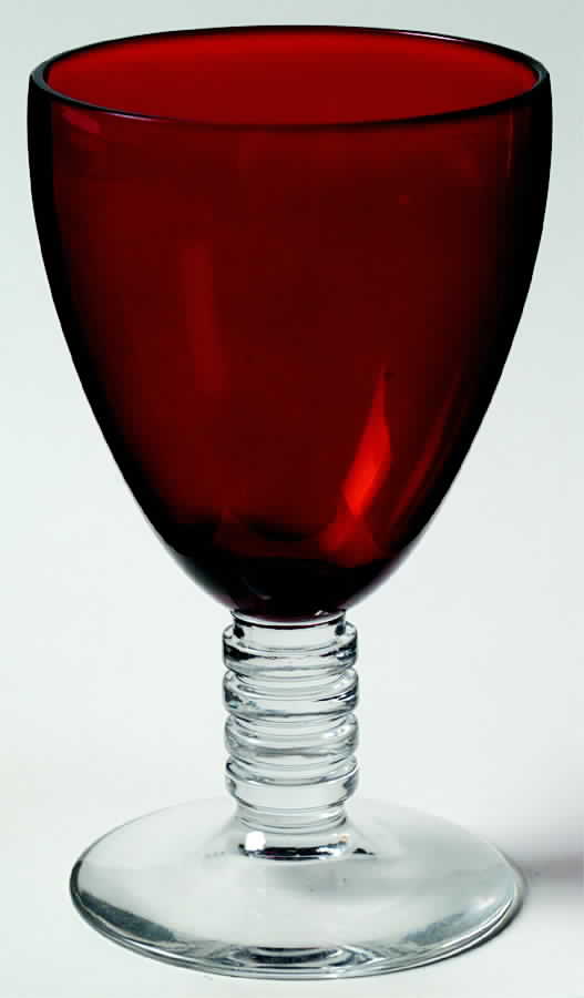 668 Ruby Water Goblet by Bryce-1