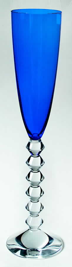 Vega Cobalt Blue Fluted Champagne by Baccarat-1