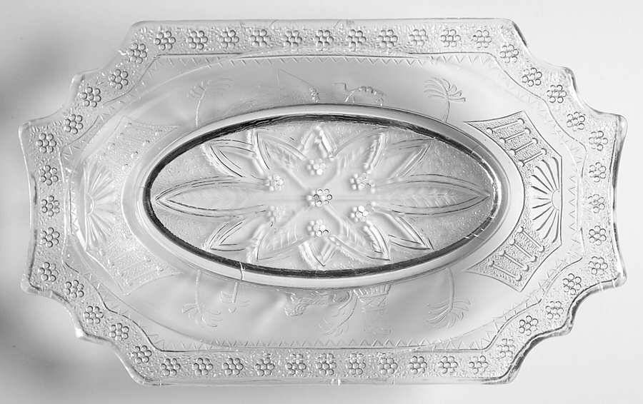Egyptian 8" Oblong Relish by Boston & Sandwich-1