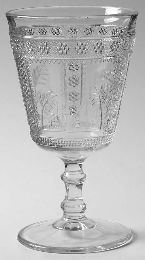 Egyptian Water Goblet by Boston & Sandwich-1