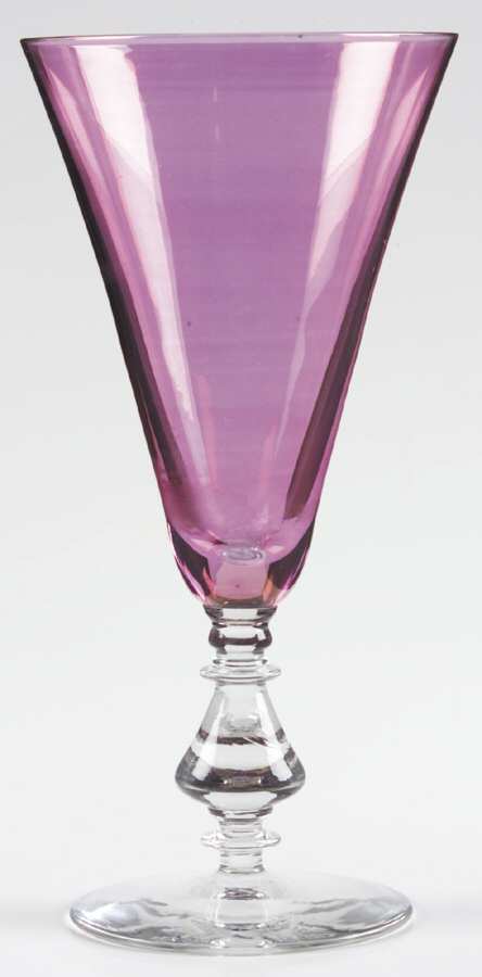 895 Cranberry Flash Water Goblet by Bryce-1