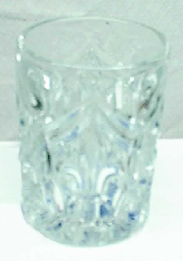 Arched Fleur De Lis Clear Flat Tumbler by Bryce-1