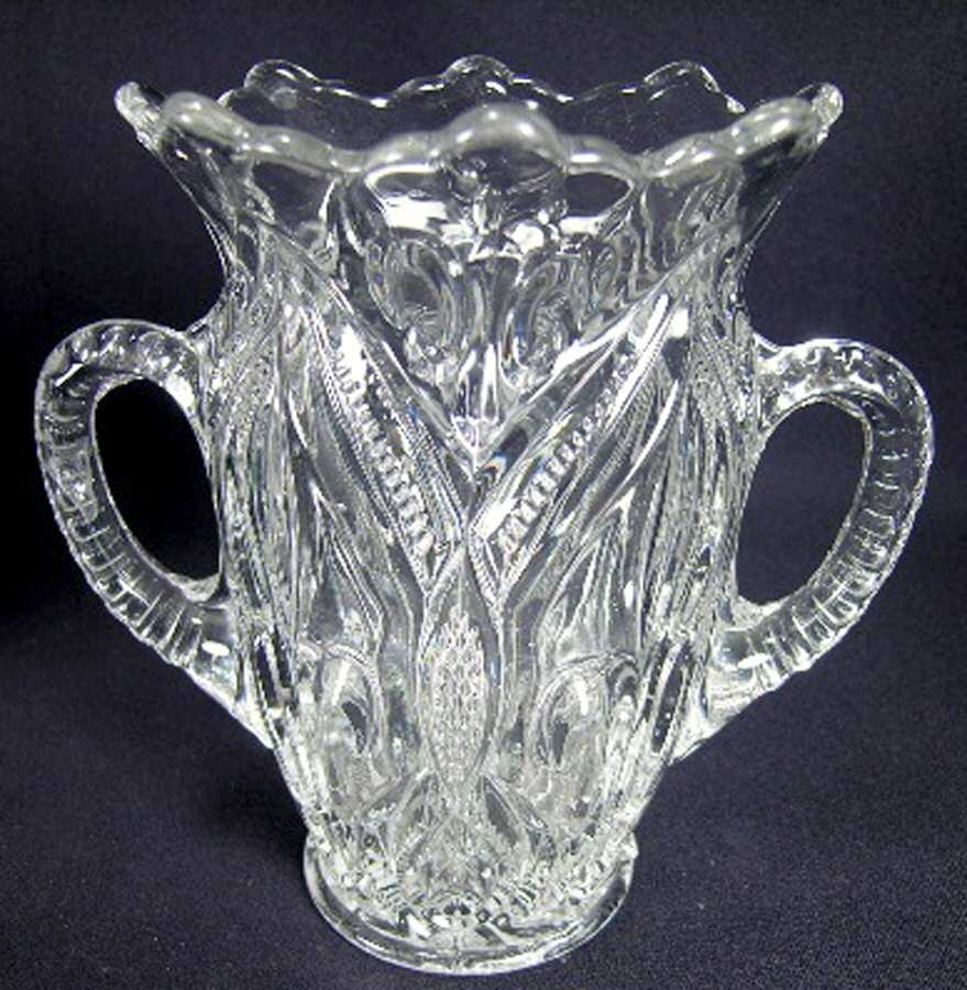 Arched Fleur De Lis Clear Celery Vase by Bryce-1