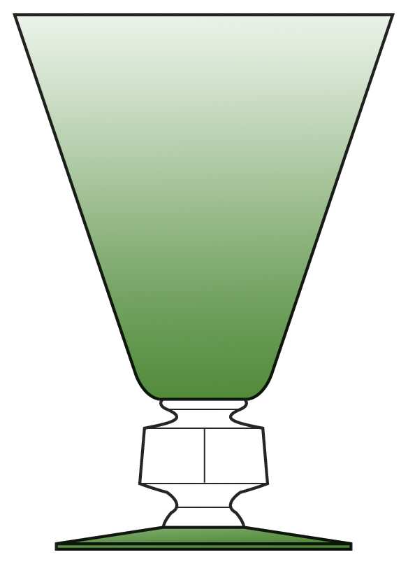 Wilmington Green (Stem 945) Water Goblet by Bryce-1