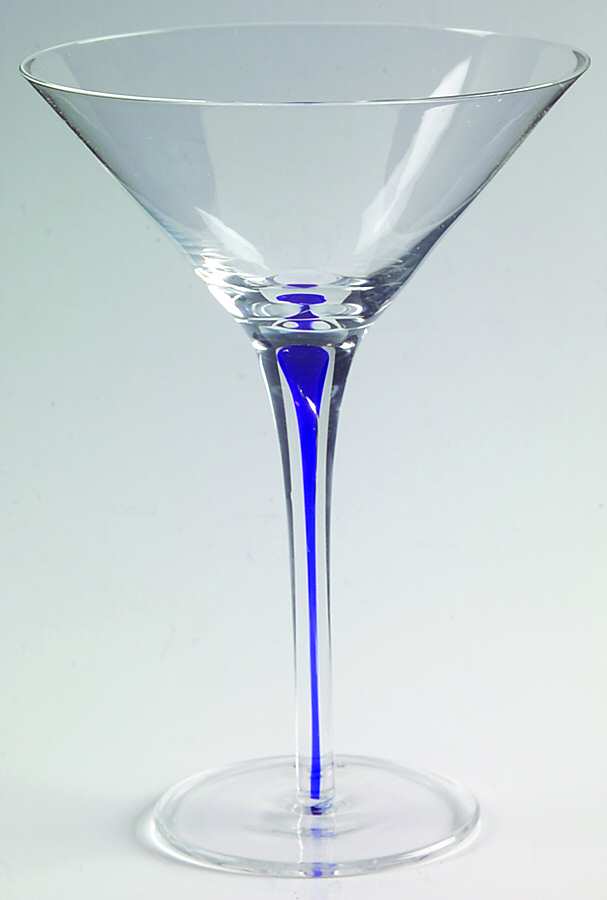 Artesia Blue Martini Glass by Block-1
