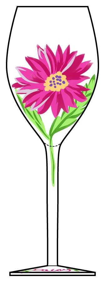 Flower Shop Wine Glass by Block-1