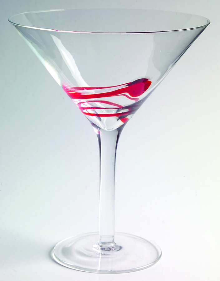 Manet Red Martini Glass by Block-1