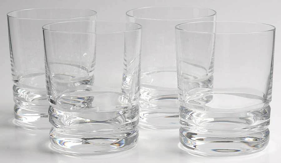 Wave Double Old Fashioned - Set of 4 by Block-1