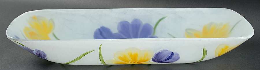 Crocus (Frosted Glass) 16" Rectangular Platter by Block-1