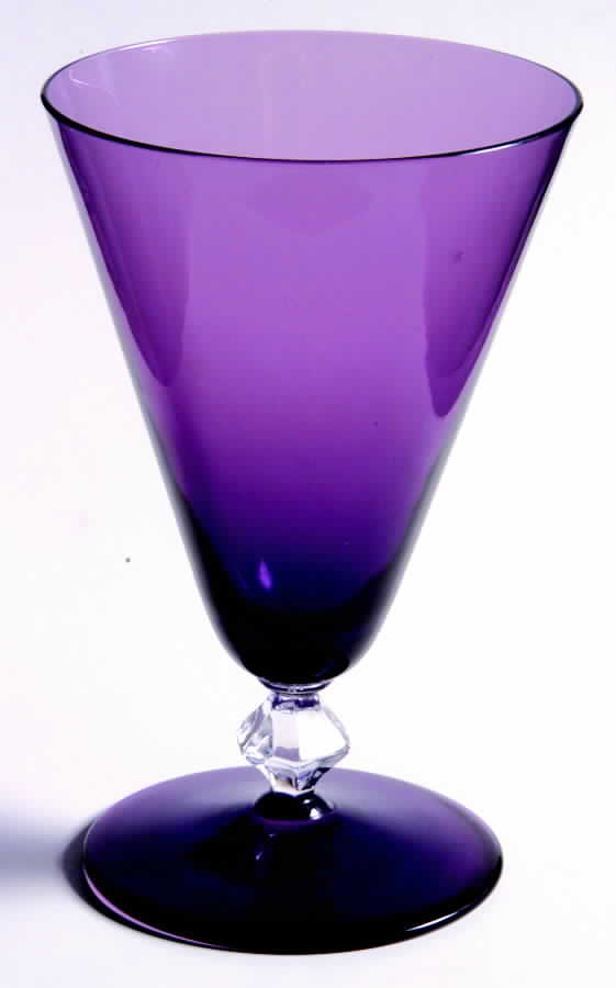 664 Amethyst (Amethyst Bowl and Foot) 10 Oz Footed Tumbler by Bryce-1