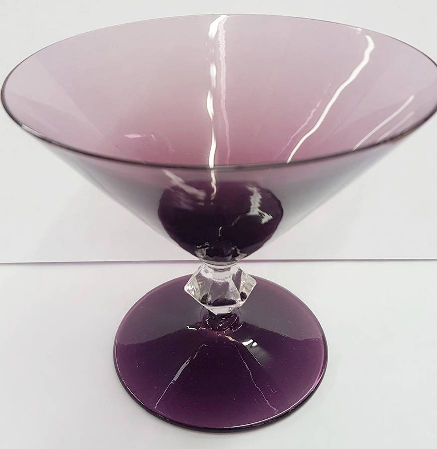 664 Amethyst (Amethyst Bowl and Foot) Low Sherbet by Bryce-1