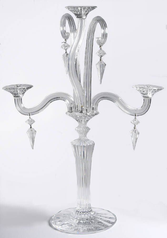 Mille Nuits 3 Light Candelabra by Baccarat-1