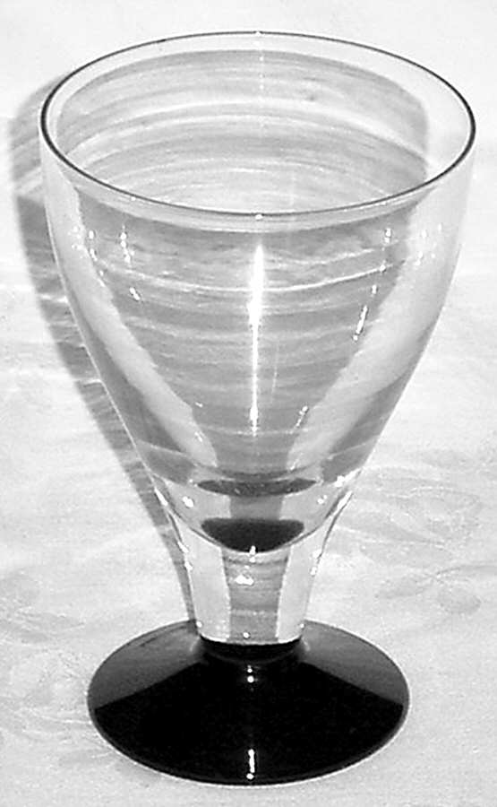 Mode Black Base (Stem 801) Water Goblet by Bryce-1