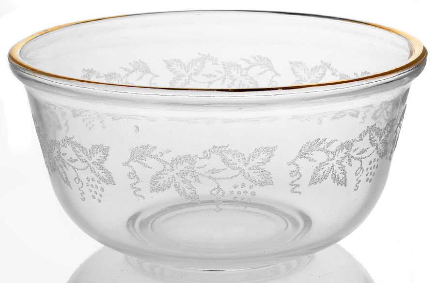 Decoration 806 Clear (Gold Trim) 5" Mixing Bowl by Bartlett Collins-1