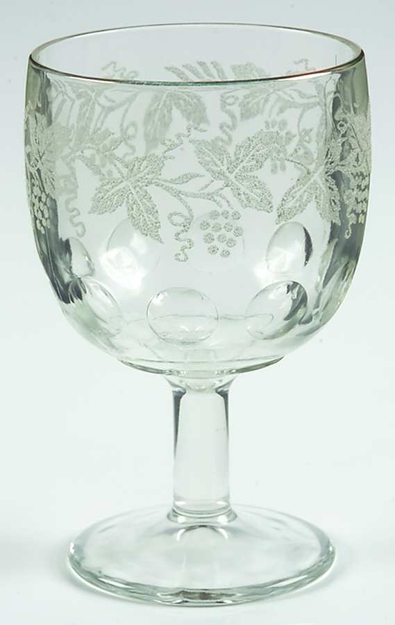 Decoration 806 Clear (Gold Trim) Water Goblet by Bartlett Collins-1