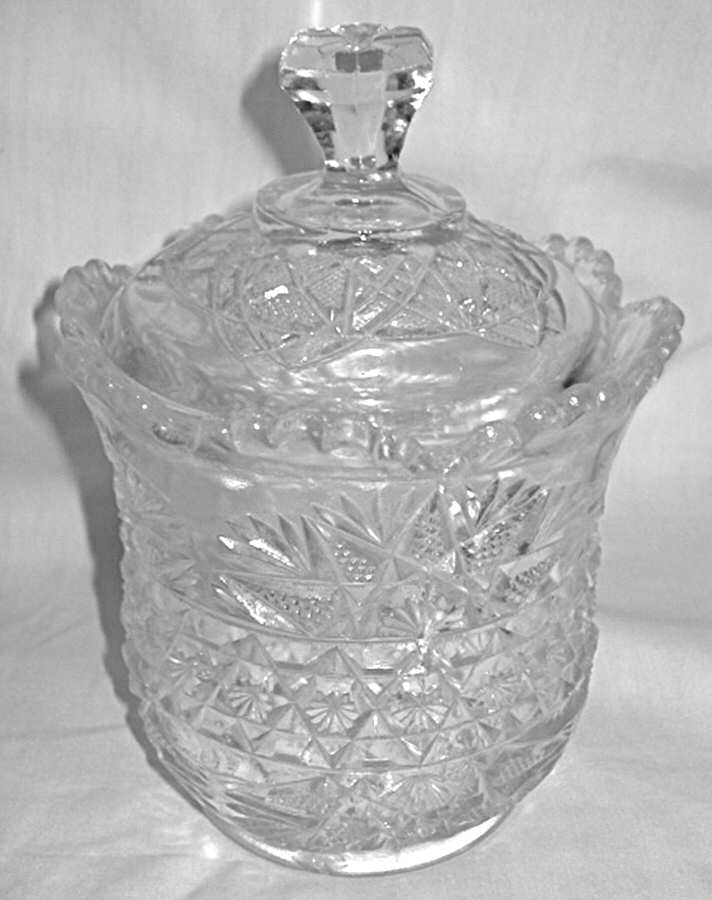 Ten Pointed Star Sugar Bowl & Lid by Bryce-1