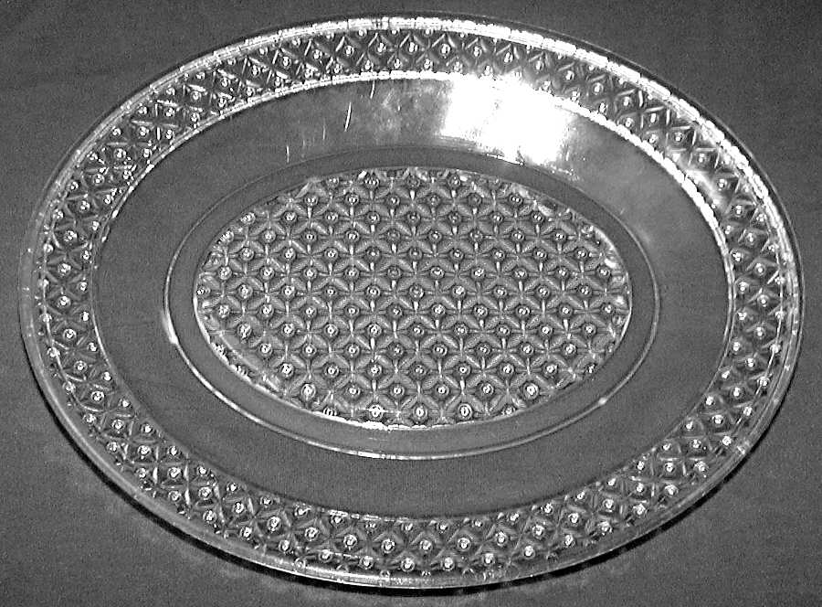 Spirea Band Clear Under 13" Platter by Bryce-1
