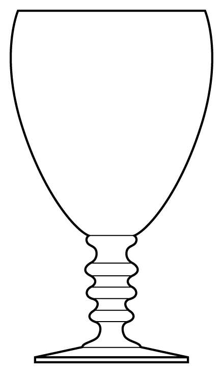 555 Clear Water Goblet by Bryce-1