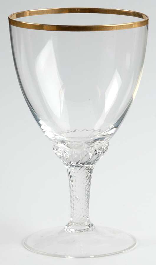 Lisa Gold Water Goblet by George Borgfeldt-1