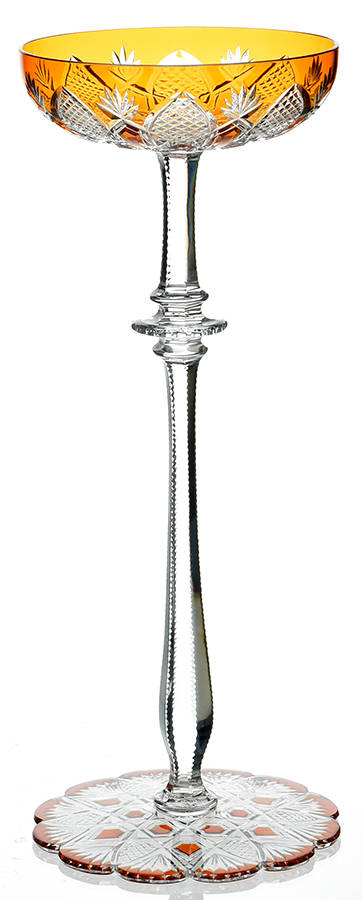 Czar (Tsar) Orange Champagne/Tall Sherbet by Baccarat-1