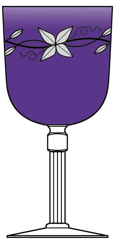 Columbine Amethyst Water Goblet by Bryce-1