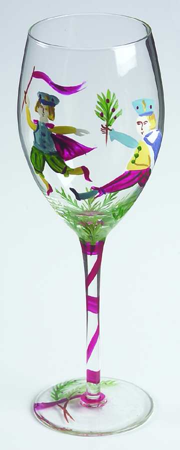 Twelve Days of Christmas Water Goblet by Block-1