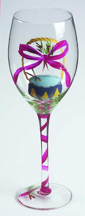 Twelve Days of Christmas Water Goblet by Block-1