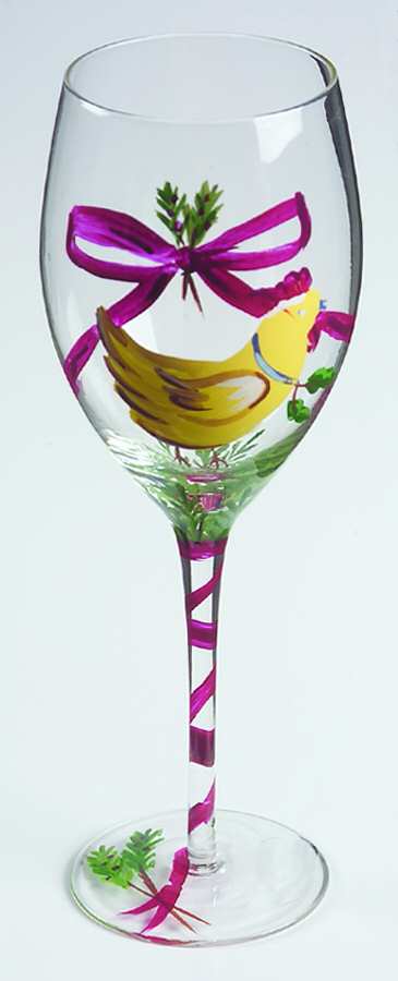 Twelve Days of Christmas Water Goblet by Block-1