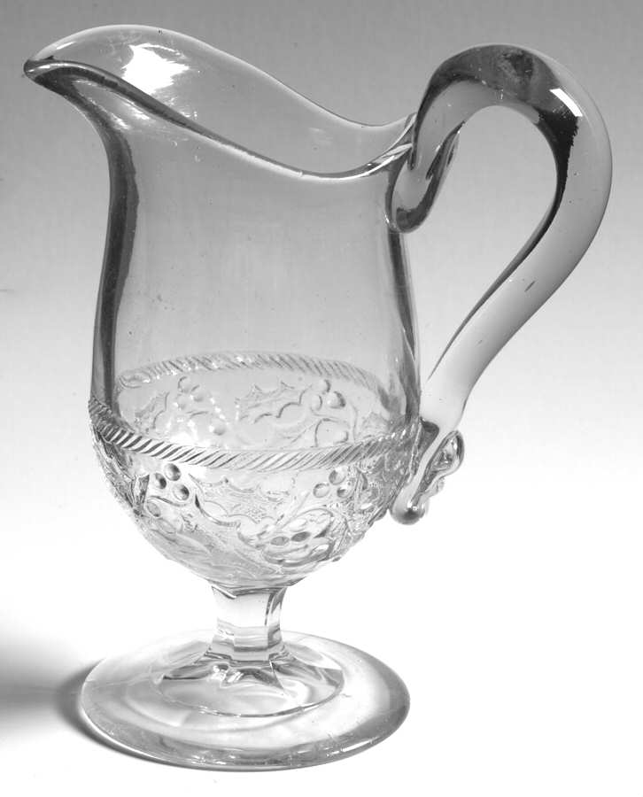 Holly Footed Creamer by Boston & Sandwich-1