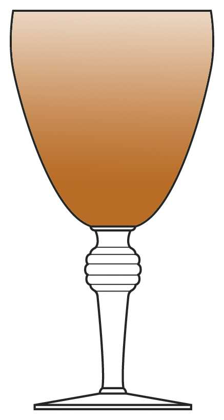 935 Amber Water Goblet by Bryce-1