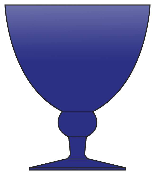 BJR1 Cobalt Water Goblet by Bjorkshult Crystal-1