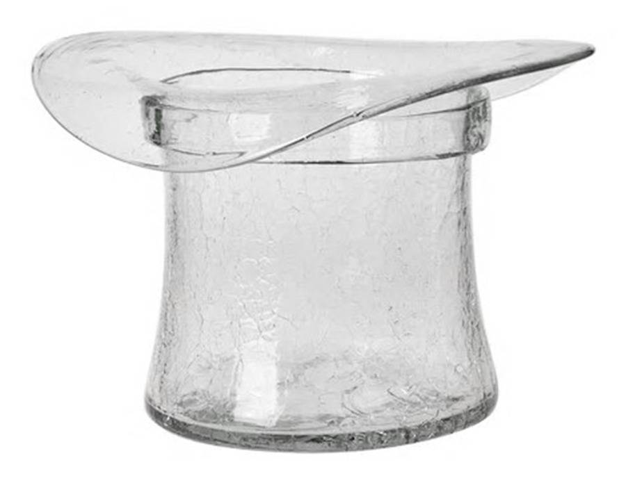 Tableware #8432M Crackle Top Hat Ice Bucket by Blenko-1