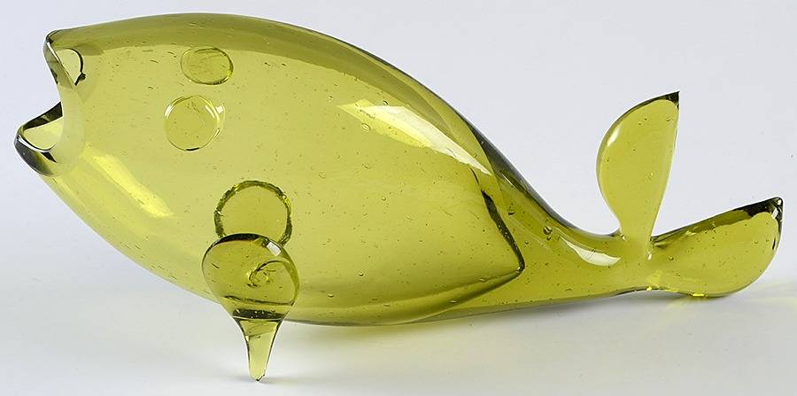 Animals & Figurines #971S Fish by Blenko-1