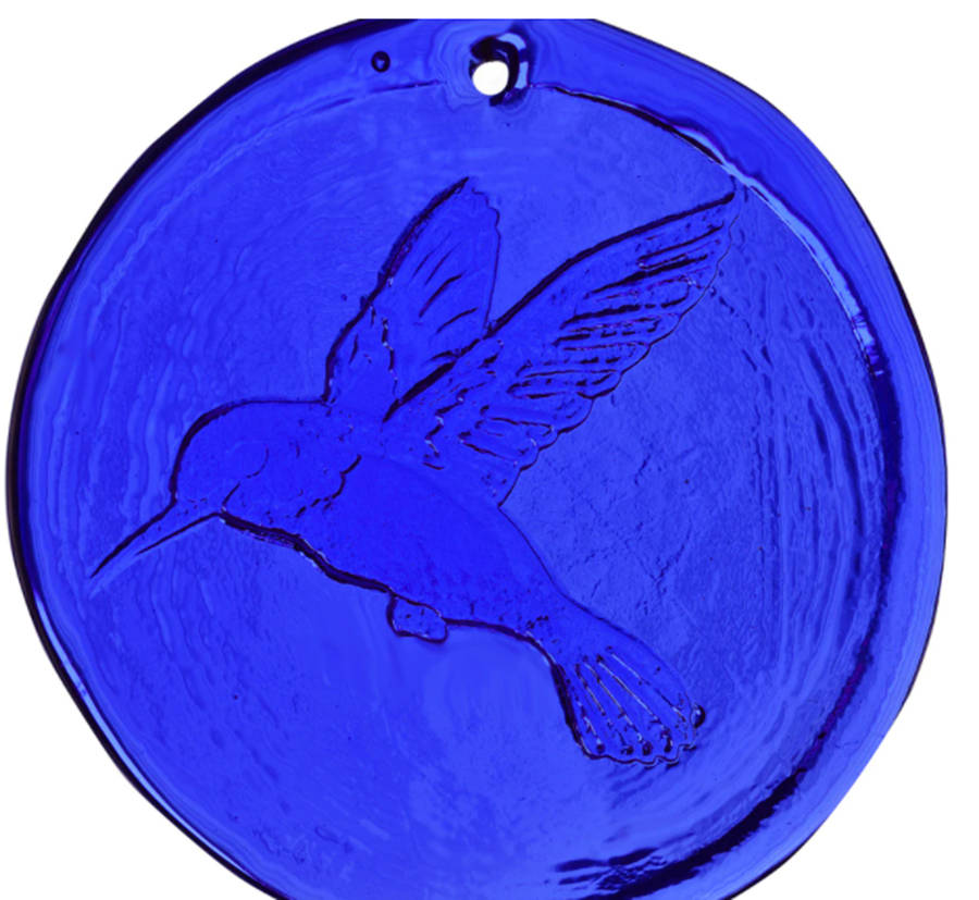 Animals & Figurines 4" Hummingbird Suncatcher/Ornament by Blenko-1