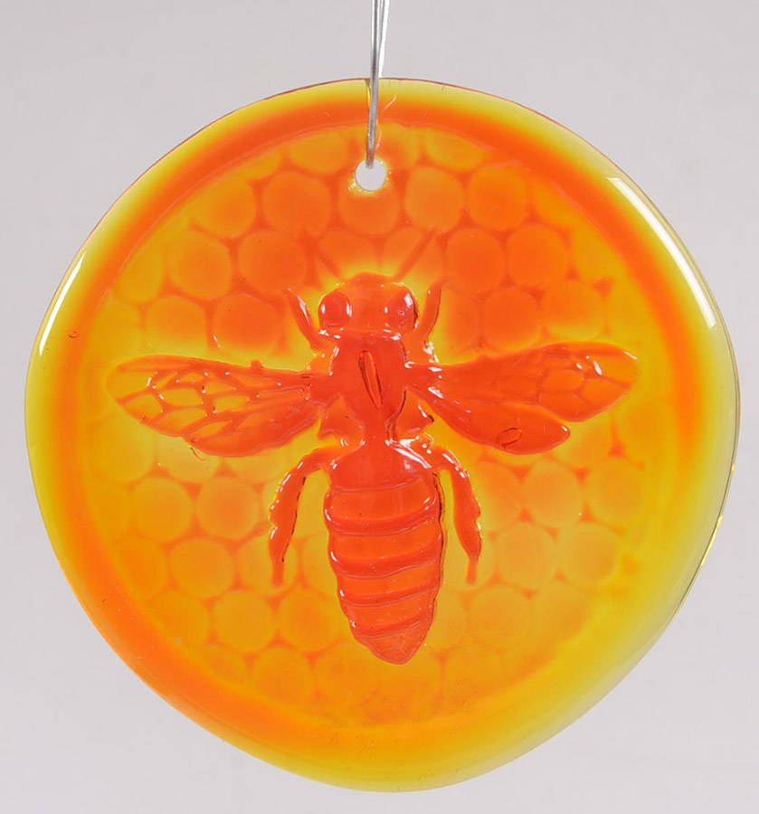 Animals & Figurines 3" Bee Suncatcher/Ornament by Blenko-1