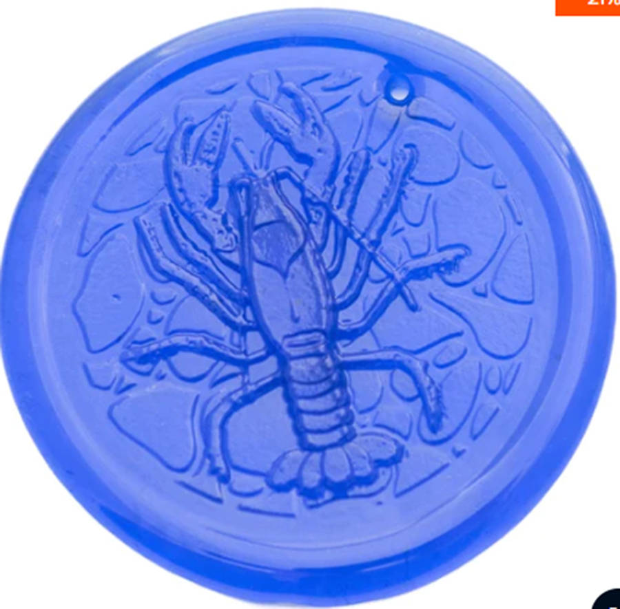 Animals & Figurines 4" Crayfish Suncatcher/Ornament by Blenko-1