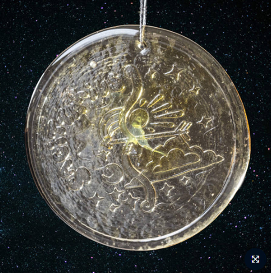 Animals & Figurines 6" Zodiac Suncatcher/Ornament by Blenko-1