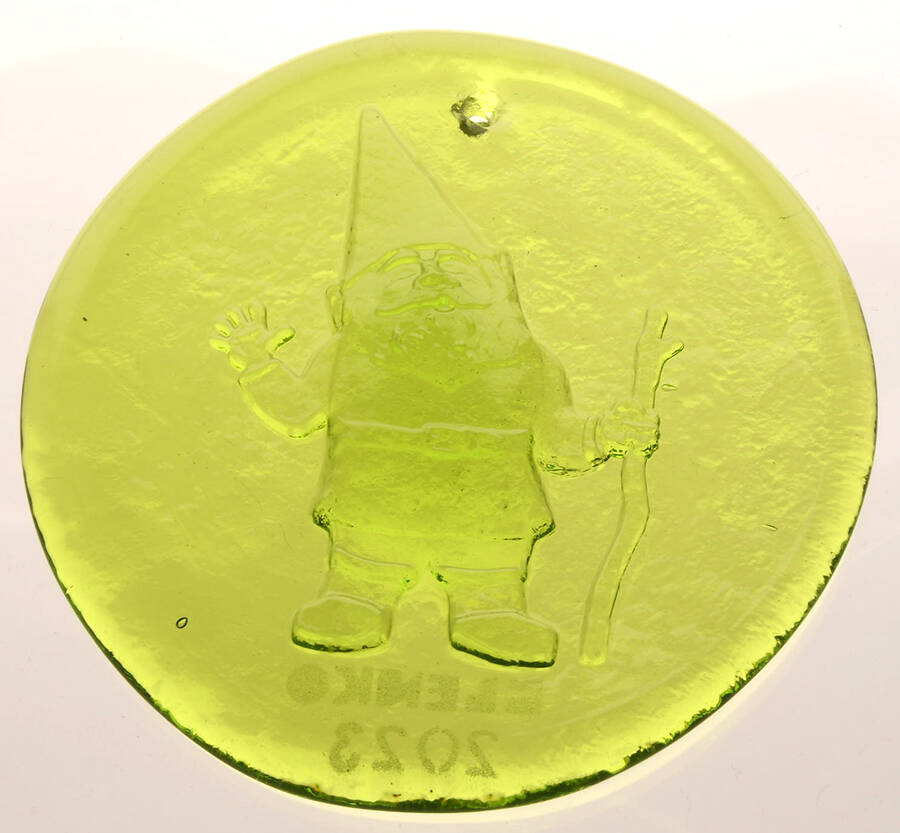 Animals & Figurines 4" Gnome Suncatcher/Ornament by Blenko-1