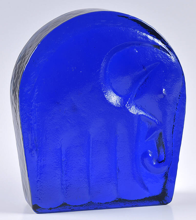 Animals & Figurines #699A Elephant Bookend by Blenko-1