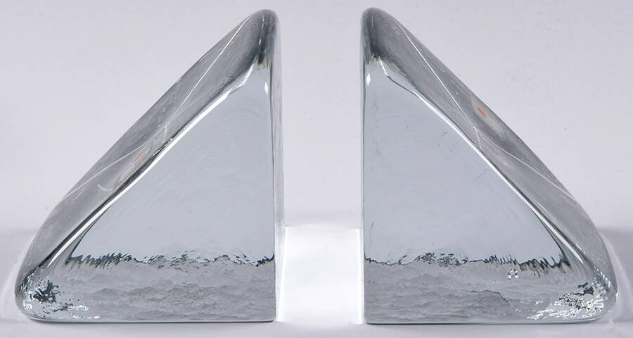 Animals & Figurines (Set of 2) #888 Wedge Bookends by Blenko-1