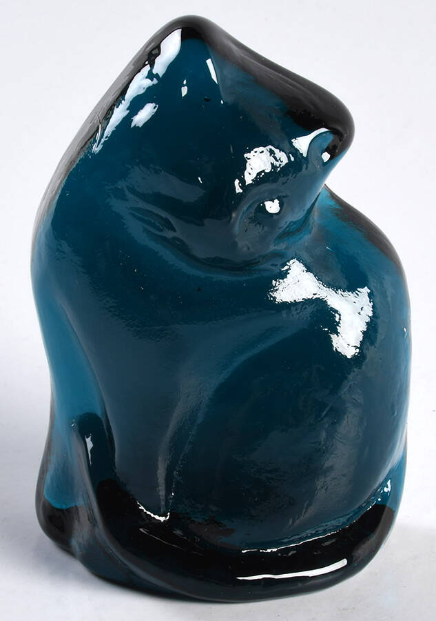 Animals & Figurines Cat #6402P by Blenko-1