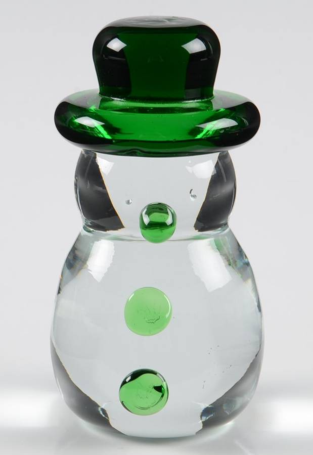 Animals & Figurines Snowman by Blenko-1