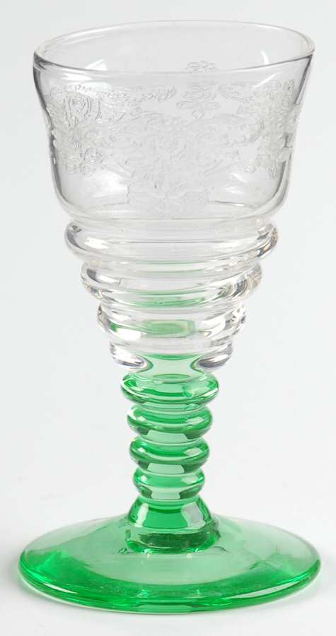 ETCH 535-1 (Stem # Bry20) Cordial Glass by Bryce-1