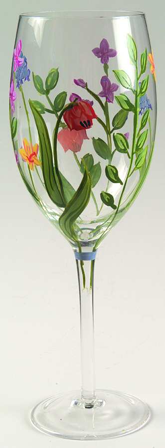 Spring Meadow (Hand Painted) Water Goblet by Block-1