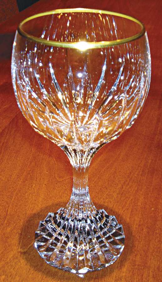 Massena Gold Water Goblet by Baccarat-1