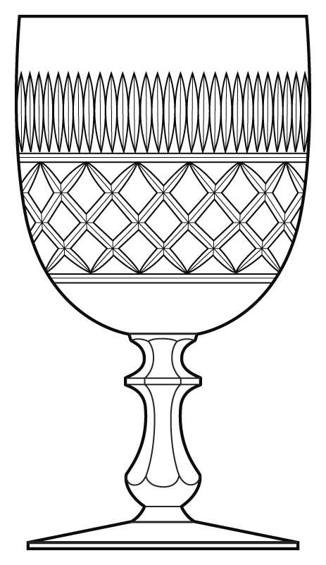 235-2 Water Goblet by Bryce-1