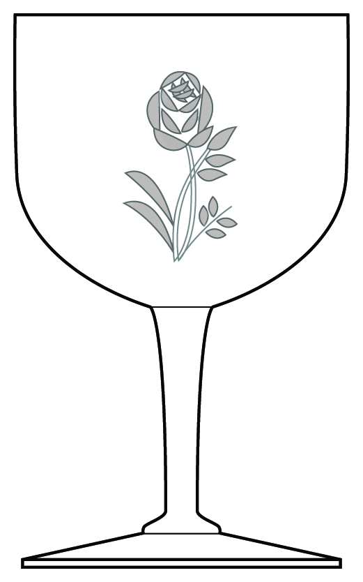 Petit Rose Wine Glass by Belcrest-1