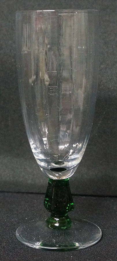 Holiday (Green Stem) Fluted Champagne by Bryce-1
